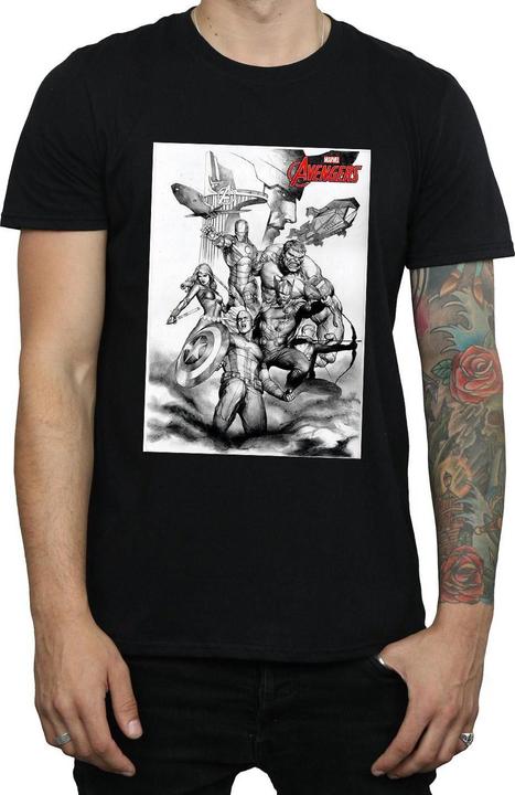 Produktbild Avengers Assemble Team Sketch TShirt (S)
