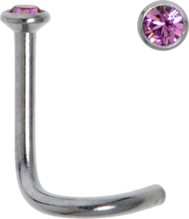 Bijouteria Nasenpiercing (Edelstahl, Kristall)