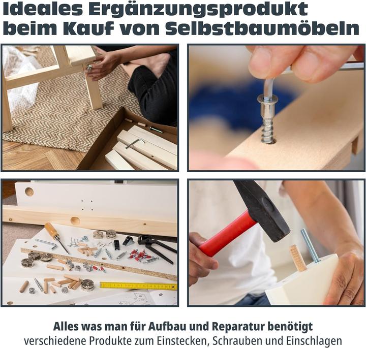 Image du produit Helpmate Möbelschrauben Set (124 Vis par pièce)