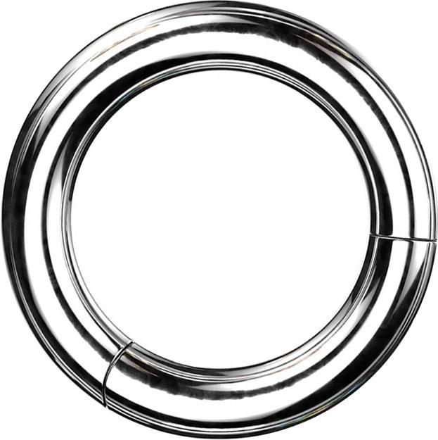 Produktbild Star Piercing Segmentring klappbar silber (ohne Messing, Titan G23)
