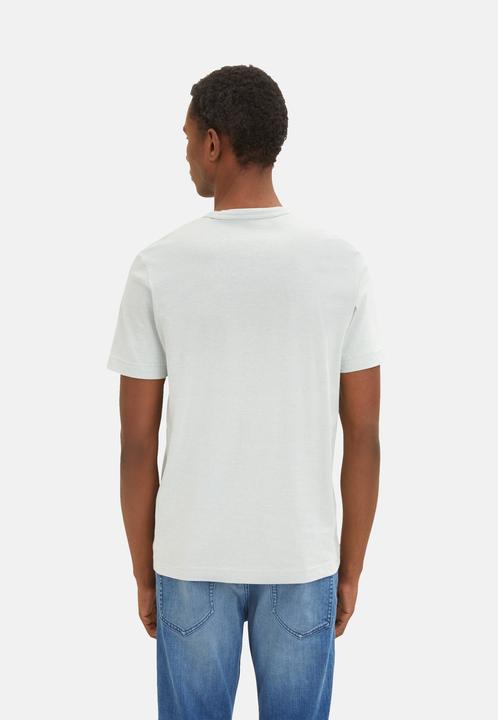 Produktbild Tom Tailor T-Shirt Gestreiftes Kurzarmshirt mit Rundhalsausschnitt und Print (XXL)