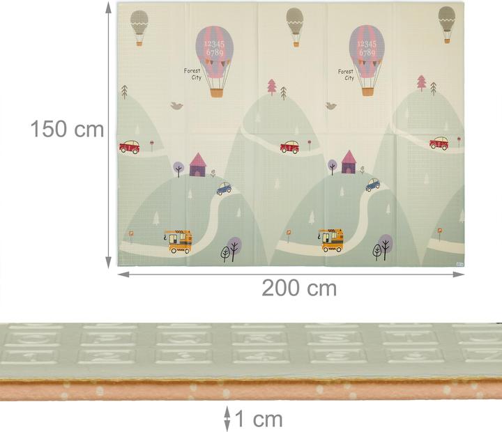 Actual product image Relaxdays Playmat (200 x 150 x 1 cm)