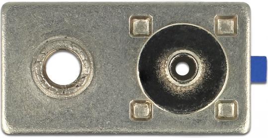 Actual product image Delock FAKRA C plug spring pin for crimping 1 prepunched hole (Cable)
