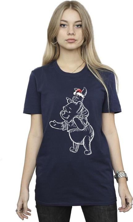 Immagine prodotto Disney Winnie The Pooh Piglet Christmas Maglietta Ampia Donna (5XL)
