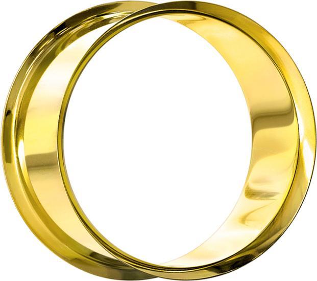 Produktbild Star Piercing Flared Tunnel vergoldet (ohne Messing, Titan G23)