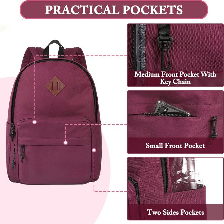 Produktbild Only-Bags.Store Schulrucksack, klassischer leichter Rucksack Teenager College Schultasche lässiger Tagesrucksack