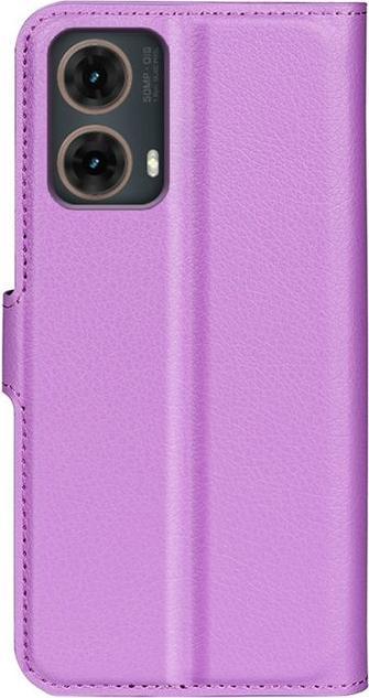 Actual product image MU Classic Litchi Leather Bookcover Series (Motorola Moto G85)