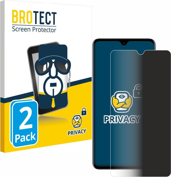 Actual product image BROTECT Anti-spy privacy film Blue light protection film (2 Piece, Mate 20)