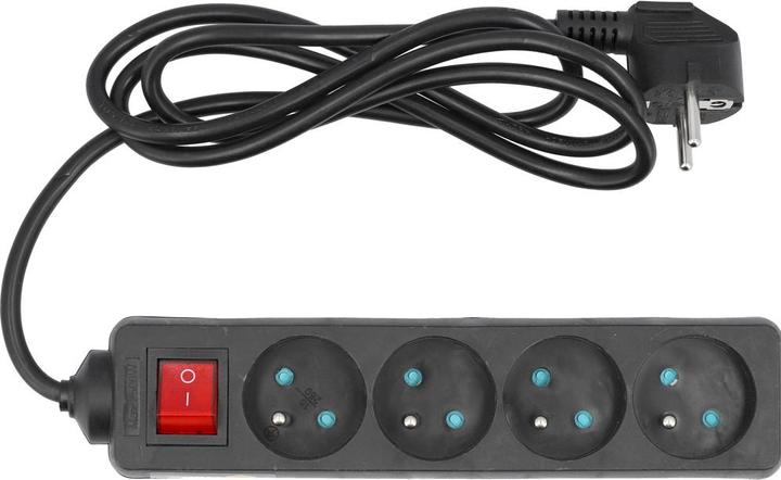 Image du produit Toya Rallonge de 1,5 m Interrupteur 4 prises de courant (1.50 m, PECO 7/5)