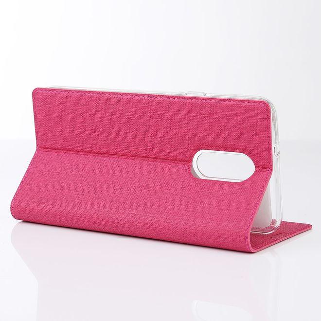 Produktbild MU Classic Leder Bookcover Hülle (LG Q7, LG Q7+)