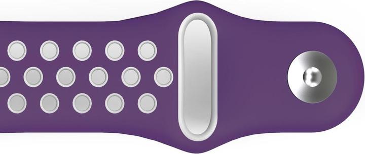 Immagine prodotto Hama Bracciale sportivo in silicone per Fitbit Versa2/Versa/Versa Lite, viola/grigio, univ. (Silicone, Acciaio inox)