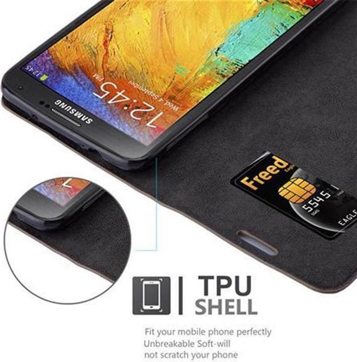 Actual product image Cadorabo Book Invisible Magnet Cover (Samsung Galaxy Note 3 Neo)