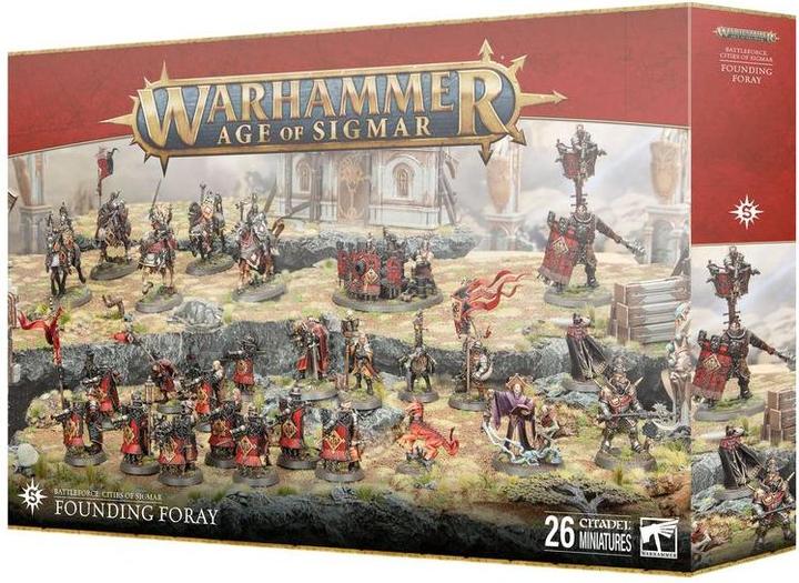 Immagine prodotto Games Workshop Warhammer AoS - Battleforce Noel 2024 Cities of Sigmar : Incursione Fondatrice (Materiale sintetico)