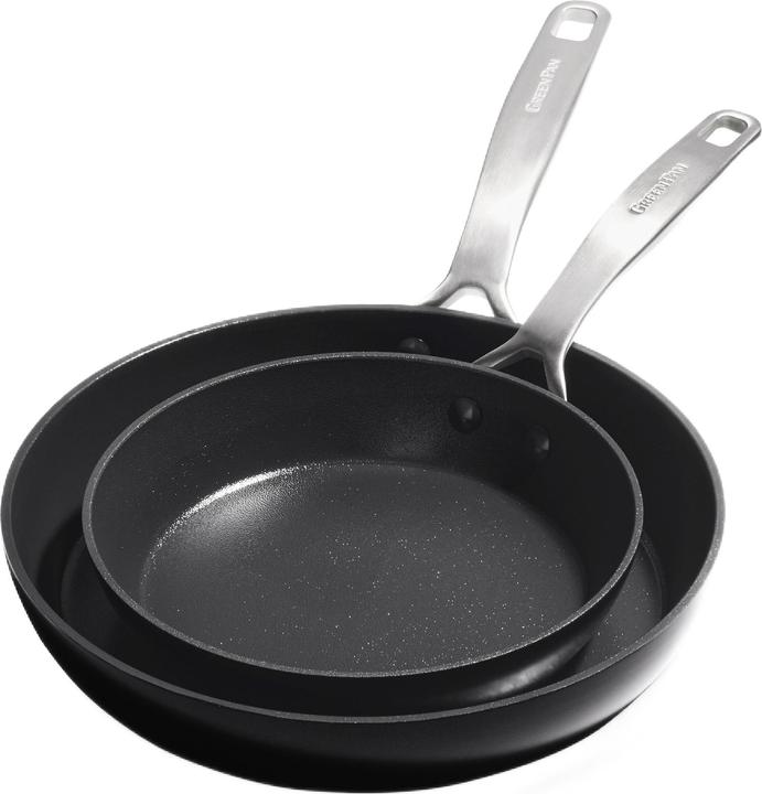 Greenpan Copenhagen 2-delige Pannenset met keramische antikleeflaag 20/28cm (28 cm, Saucepan, Aluminium)