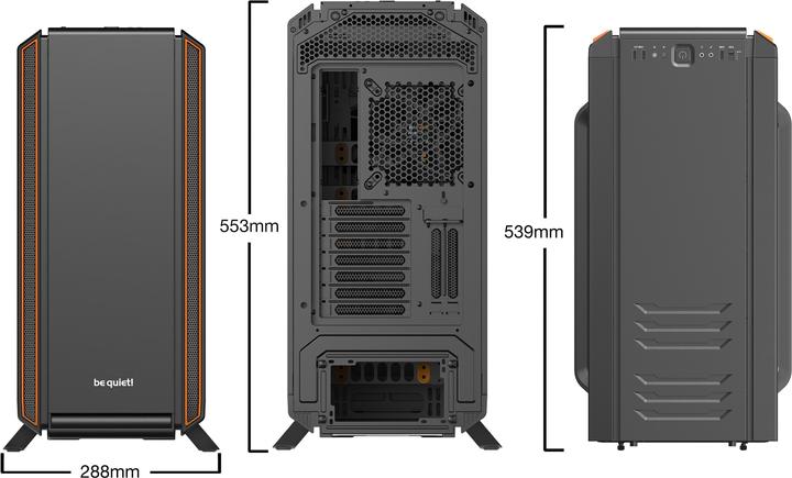 Actual product image be quiet! Silent Base 801 Window (ATX, mATX, Mini-ITX, E-ATX)