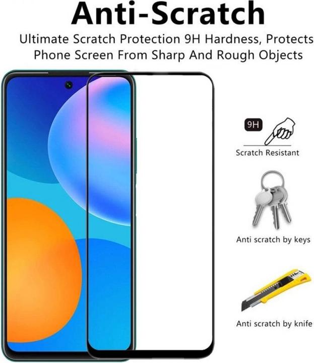 Produktbild Screenguard Huawei P Smart 2021 Full Screen Panzerglas Schutzfolie 2.5D 9H (1 Stück, Huawei P Smart (2021))