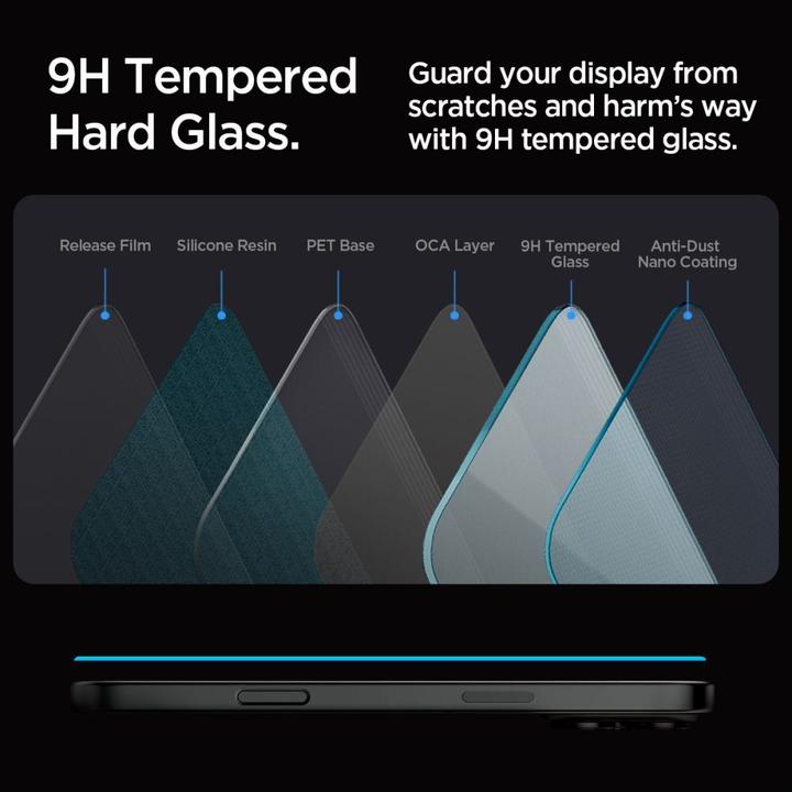Image du produit Spigen Glas.TR EZ Fit (2 pièce(s), Apple iPhone 16 Pro Max)