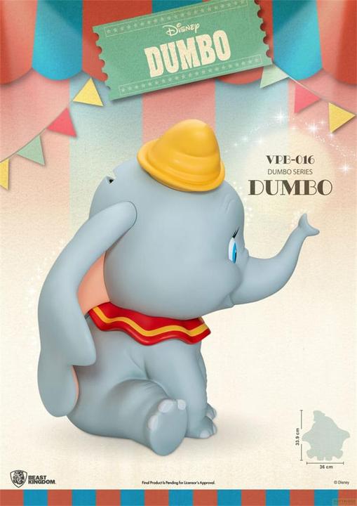 Actual product image Beast Kingdom Disney Piggy Vinyl Money Box Functional Dumbo 34 cm (34cm)