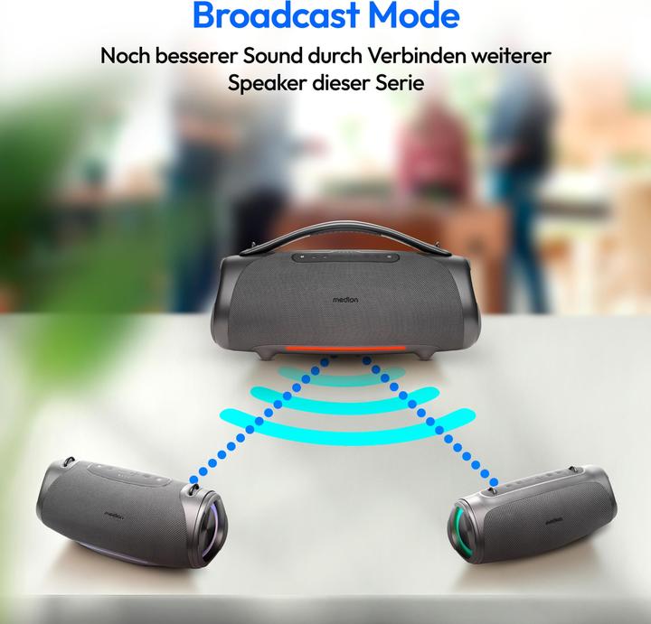Immagine prodotto Medion LIFE® P61762 Altoparlante Bluetooth® portatile (47 h)