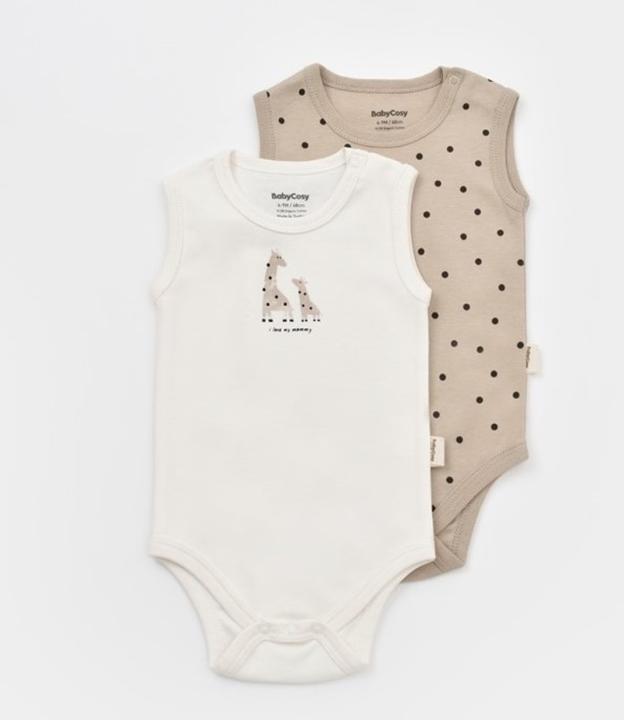 BabyCosy Body. ärmellos. 2 Pack