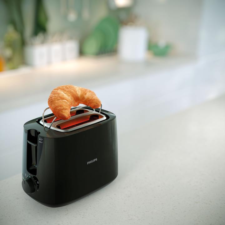 Produktbild Philips Daily Collection HD2583/90 toaster 2 slice(s) Black