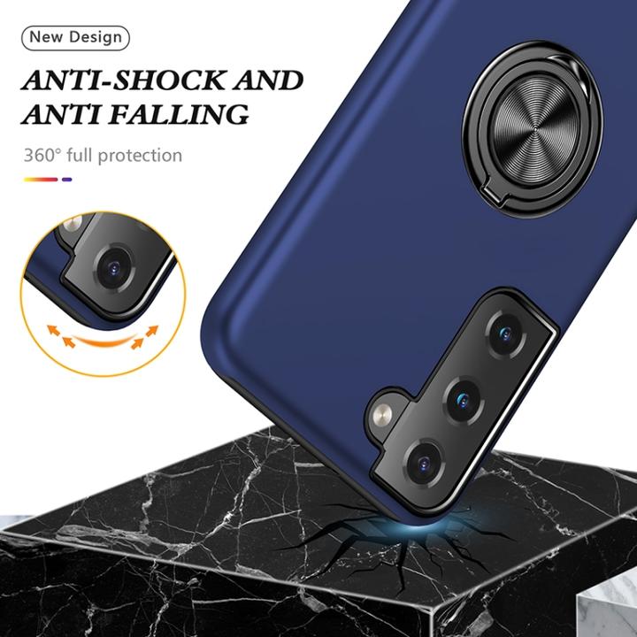 Produktbild AM-Handyzubehör Hülle mit Ring Samsung Galaxy S23 Plus - Marineblau (Samsung Galaxy S23+)