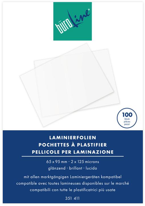 Produktbild BüroLine Laminier-Folien - Standard (Spezial, 100 Stück, 125 µm)