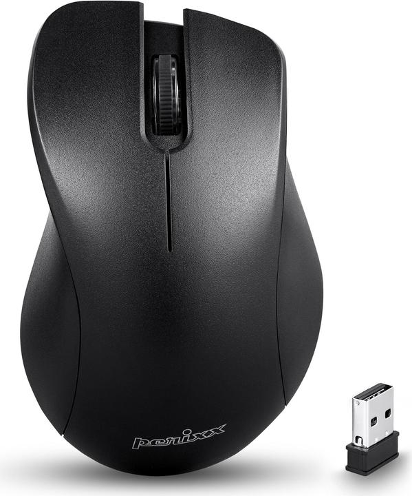 Produktbild Perixx PERIMICE-621 B, Kabellose Maus mit geräuschlosen Klicks und Ergo Design (Kabellos)