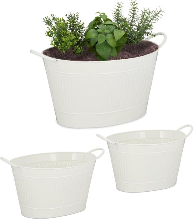 Produktbild Relaxdays Metallwanne (49 cm)