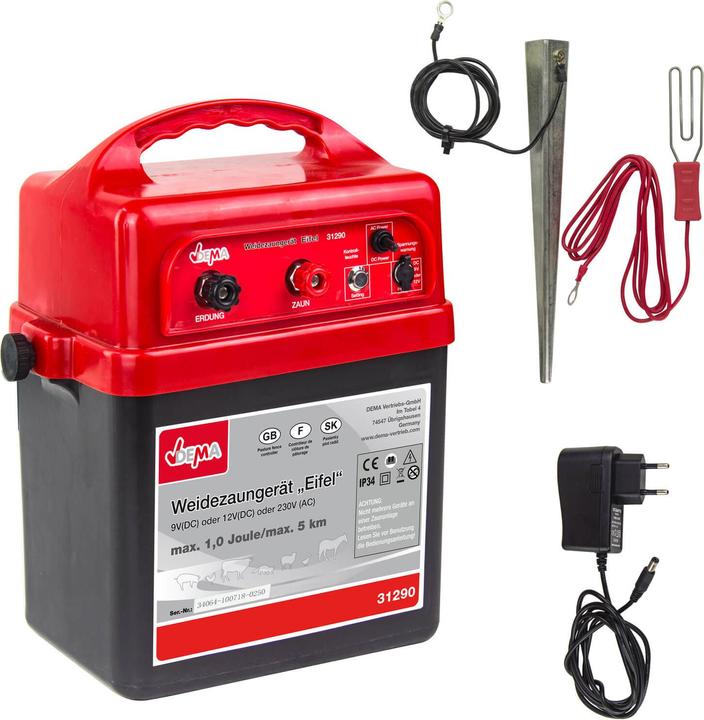 Image du produit Dema Electrificateur Electrificateur Eifel 9/12/230 Volt max 5km