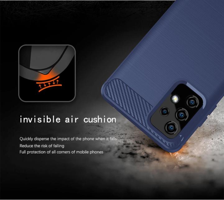 Produktbild Cadorabo TPU Ultra Slim carbon edelstahl Kombi Cover (Samsung Galaxy A72 5G)