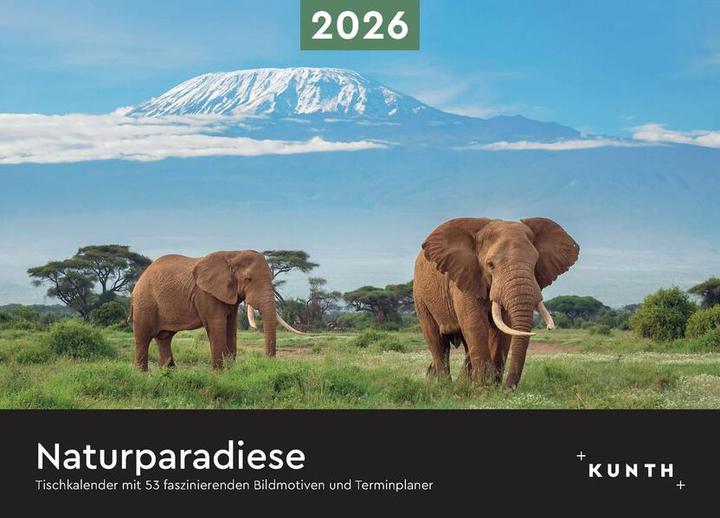 Produktbild Naturparadiese - Tischkalender 2026 (Deutsch)