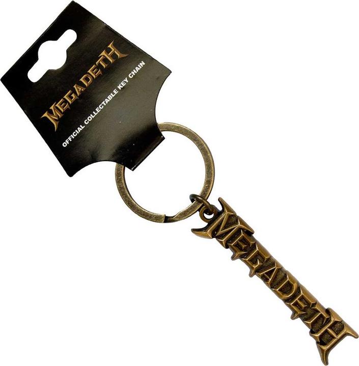 Image du produit Megadeth Gold Logo v2 Schlüsselanhänger