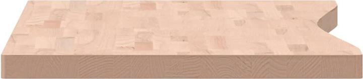 VidaXL Schreibtischplatte 110x(55-60)x4 cm Massivholz