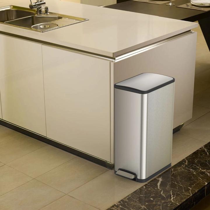 Immagine prodotto EKO Sistema di raccolta differenziata Ecoslim a pedale in acciaio inox 2 x 20 L con rivestimento (40 l)