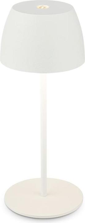 B.K.Licht Lampe de bureau LED rechargeable - Mini Touch, blanc