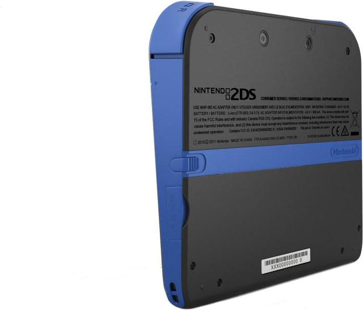 Produktbild Nintendo 2DS, Schwarz, inkl. Mario Kart 7