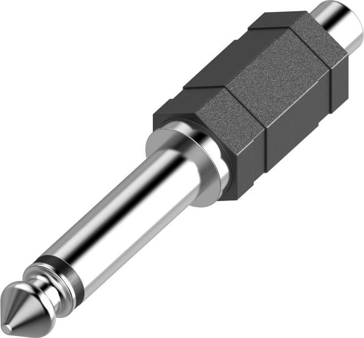 Immagine prodotto Hama Adattatore audio, accoppiamento cinch - spinotto jack 6,3 mm mono (Splitter audio)