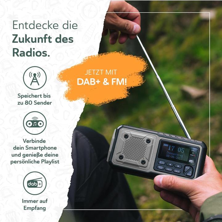 Actual product image Acta Berg Notfallradio mit Kurbel & Solar (DAB+)