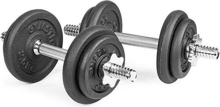 Immagine prodotto Gymstick Set di manubri regolabili (4 x 1,25 kg, 4 x 2,5 kg)