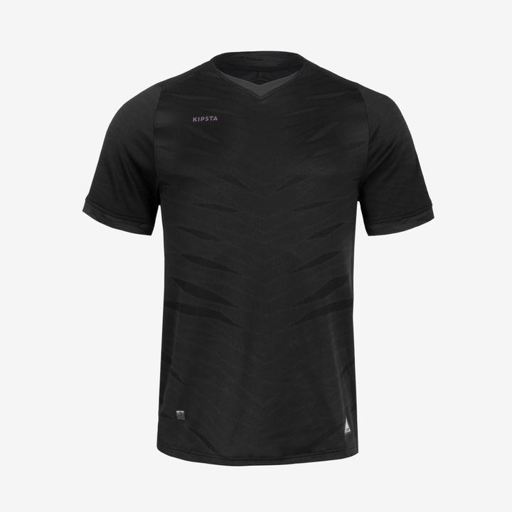 Immagine prodotto Kipsta Maglia da calcio da donna/uomo a maniche corte - CLR nero (M)