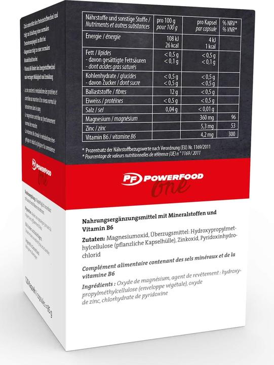 Image du produit PowerFood One Zma (120 pièce(s), Capsules, 150 g)