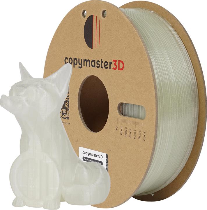 Produktbild Copymaster3D PLA Glow Filament for 3D Printer, 1.75 mm, glowing neon green (PLA, 1.75 mm, 1262 g, Mehrfarbig)
