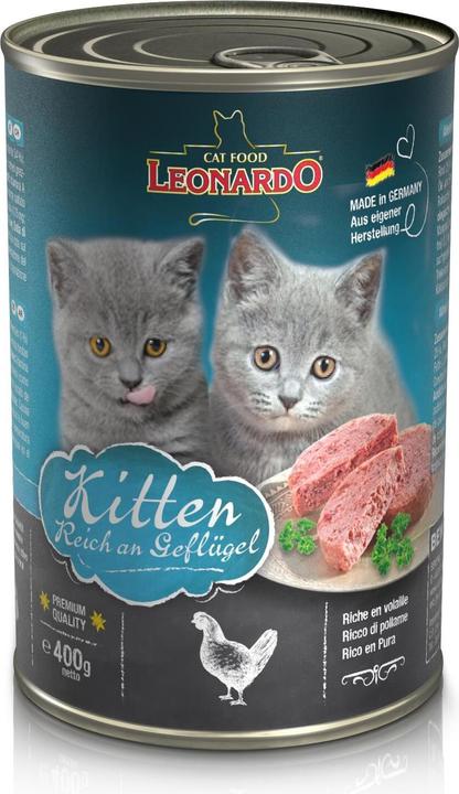 Produktbild Leonardo Cat Food Kitten Huhn (Welpe + Kitten, 1 Stk., 400 g)