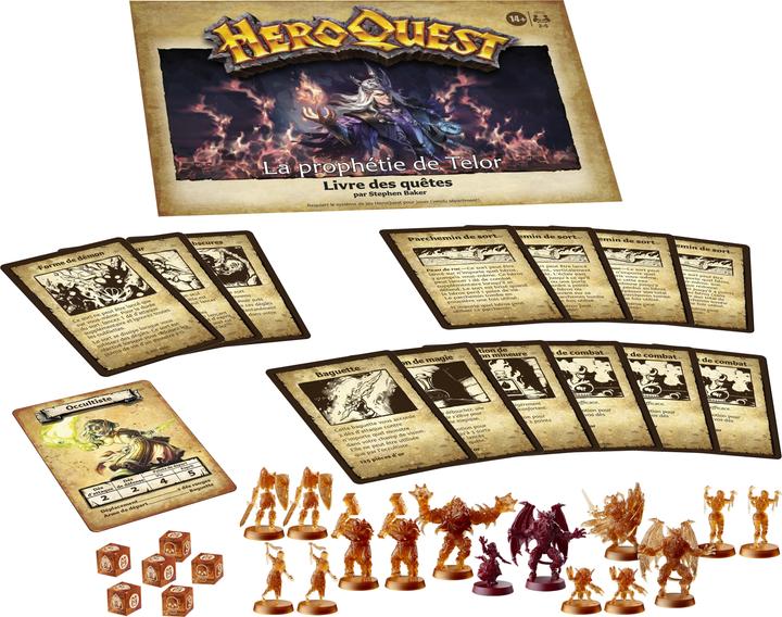 Actual product image Hasbro Gaming HeroQuest The Prophecy of Telor Adventure Pack, HeroQuest base game required (French)