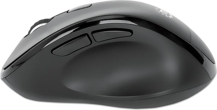 Actual product image Manhattan Ergonomic wireless mouse with 2-in-1 USB receiver (Wireless)