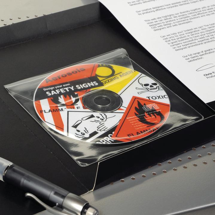 Actual product image CD/DVD sleeve 127x127mm