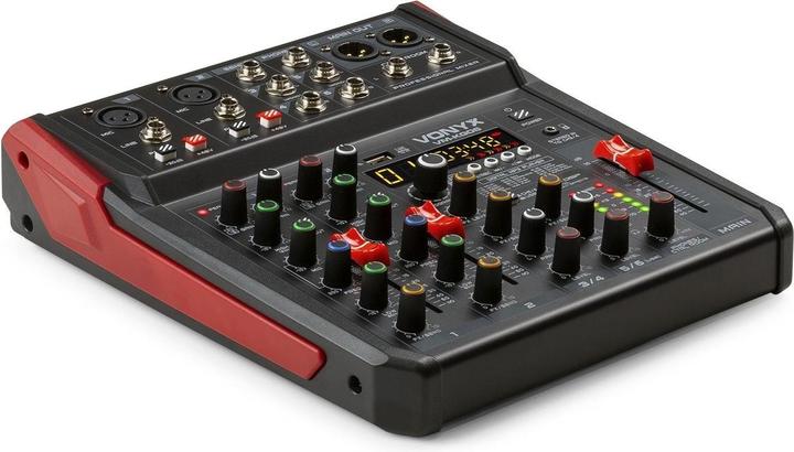 Image du produit Vonyx VM-KG06 - 6-kanaals mengpaneel Bluetooth, DSP, mp3 speler en USB audio interface (Studio et mixeur live)