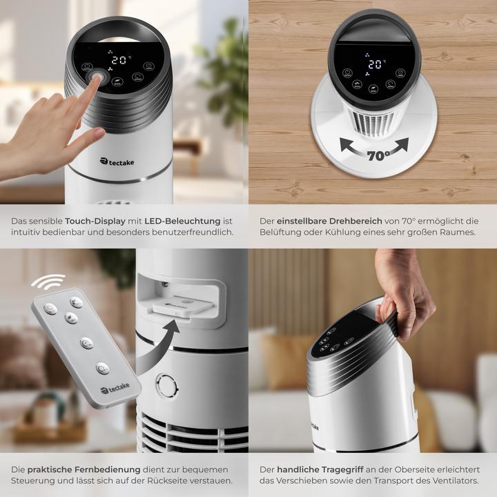 Image du produit tectake Ventilateur colonne (50 dB)