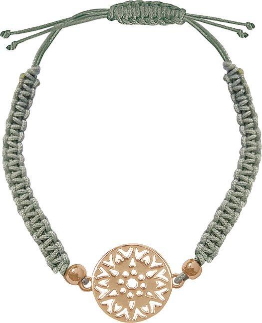 Produktbild Geknüpftes Armband mit Sonnenanhänger (rosévergoldet)